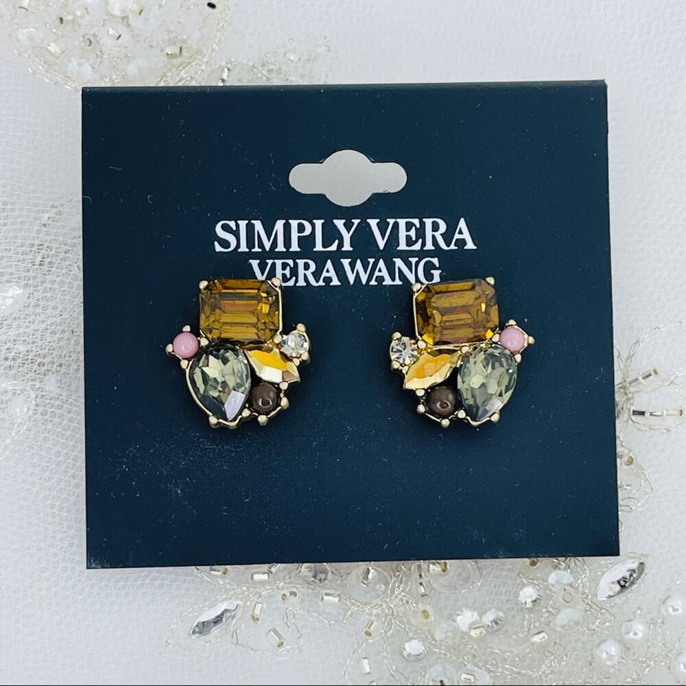 Simply Vera Vera Wang Rhinestone Earrings NWT